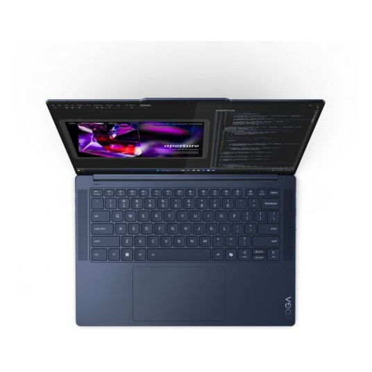 Kannettava tietokone Lenovo Yoga Slim 7 14Q8X9, AI Copilot+ PC, 14.5 3K, Snapdragon X Elite X1E-78-100, RAM 32GB, 1TB SSD, Qualcomm Adreno GPU, Windows 11 Home, Cosmic Blue 83ED006AMH