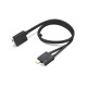 Lenovo ThinkPad Thunderbolt 4 WorkStation Dock -jaettu kaapeli 4X91K16970 musta, 0,7 m