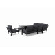 Ulkokalusteet Timber Lounge Lava Carbon, 5 hengelle