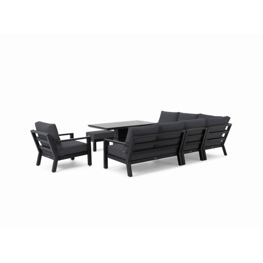 Ulkokalusteet Timber Lounge Lava Carbon, 5 hengelle