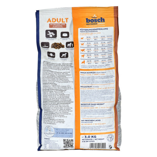 BOSCH Adult Fresh Salmon & Potato 3kg