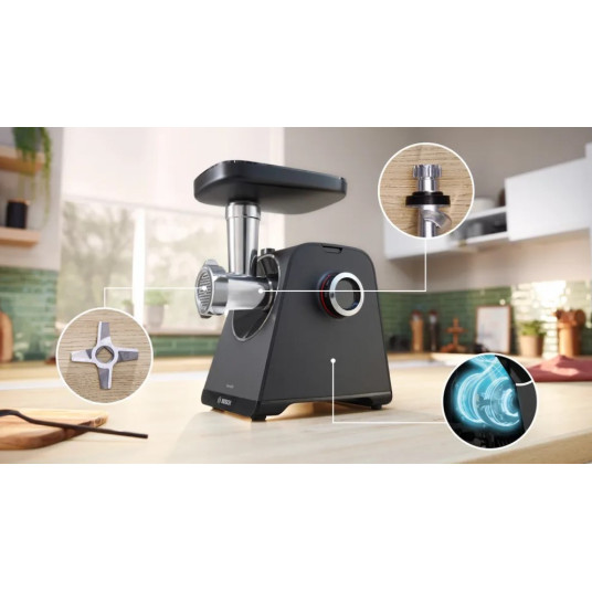 Bosch MFWS440B lihamylly 1900 W Musta, hopea