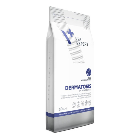 VET EXPERT Veterinary Diet Dermatosis Dog Salmon &amp; Potato - koiran kuivaruoka - 12 kg