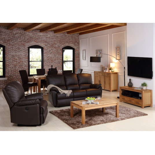 TV-pöytä CHICAGO NEW, 2 hyllyä, 140x40xH45cm, luonnonvärinen