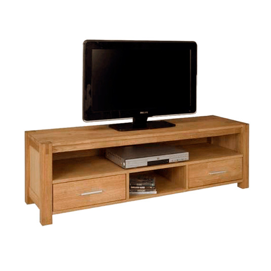 TV-pöytä CHICAGO NEW, 2 hyllyä, 140x40xH45cm, luonnonvärinen