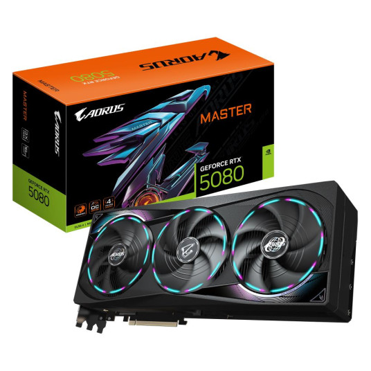 Gigabyte GeForce RTX 5080 AORUS MASTER 16GB näytönohjain