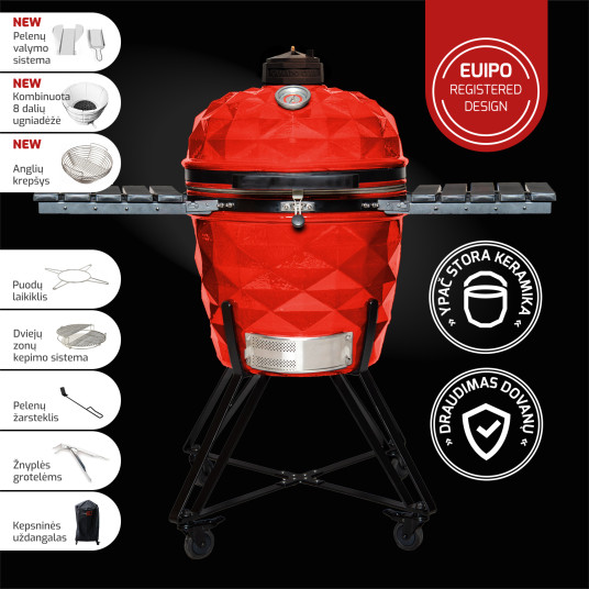 Grilli KamadoClub Pro 2 Premium+, punainen