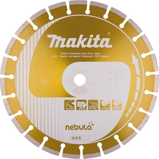 MAKITA DIAMOND BLADE 350x25,4mm SEGMENT (DRY/WET) CONCRETE