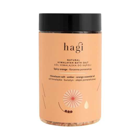HAGI_Luonnollinen Himalajan kylpysuola "Spicy Orange" 480g