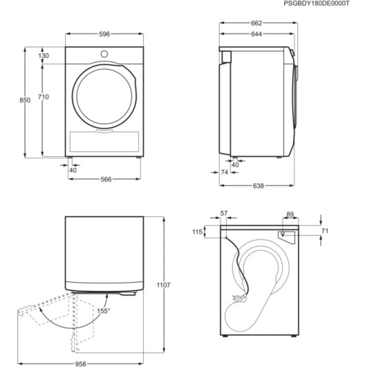 Kuivausrumpu Electrolux EW7D283VE 