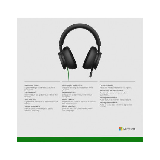 Kuulokkeet Microsoft 8LI-00002 Stereo Headset for Xbox Series X|S/ Xbox/ PC