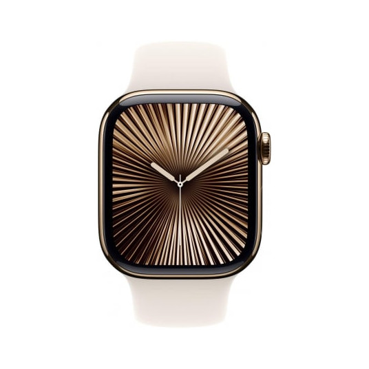 Apple Watch 42 mm tähtivalkea urheiluranneke, S/M