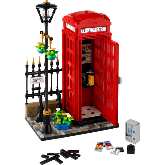 LEGO® 21347 Ideas Lontoon punainen puhelinkoppi