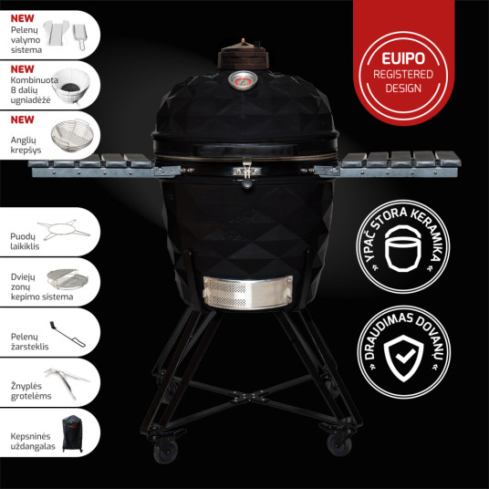KAMADOCLUB PRO 2 PREMIUM+ -GRILLI, MUSTA