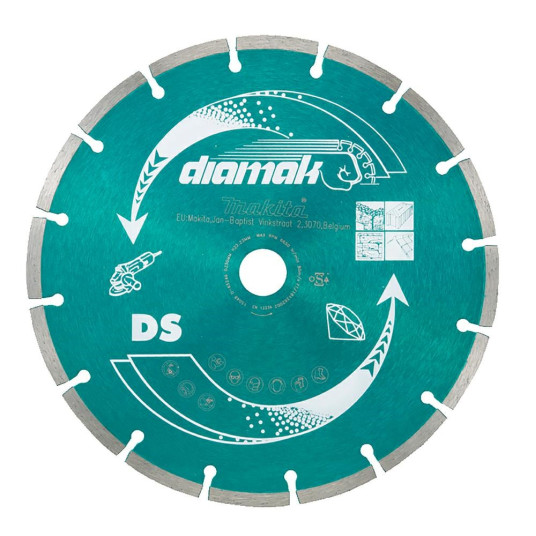 Makita diamond blade 230x22.23mm SEGMENT (DRY) /10pcs for concrete, brick, marble