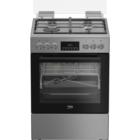 Kaasuliesi sähköuunilla Beko FBMA61330GXDT