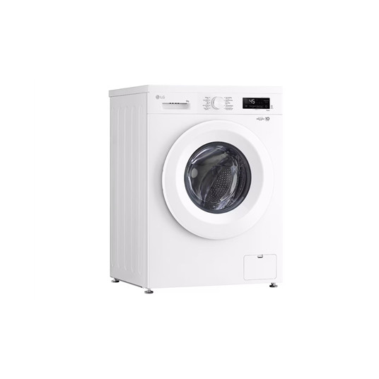 LG Washing Machine | F4X1008NWH | Energy efficiency class A | Front loading | Washing capacity 8 kg | 1400 RPM | Depth 56 cm | Width 60 cm | Display | LCD | Steam function | Direct drive | Wi-Fi | White