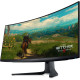 Dellin pelinäyttö AW3423DWF 34", UWQHD, 3440 x 1440, 21:9, 0,1 ms, 250 cd/m², musta, 165 Hz, HDMI-porttien määrä 1