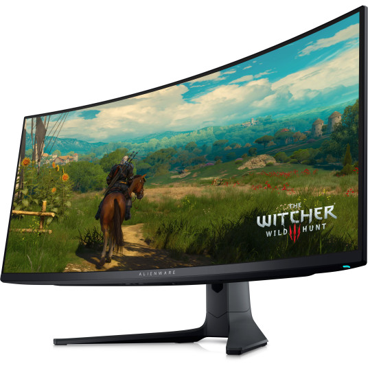 Dellin pelinäyttö AW3423DWF 34", UWQHD, 3440 x 1440, 21:9, 0,1 ms, 250 cd/m², musta, 165 Hz, HDMI-porttien määrä 1