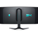 Dellin pelinäyttö AW3423DWF 34", UWQHD, 3440 x 1440, 21:9, 0,1 ms, 250 cd/m², musta, 165 Hz, HDMI-porttien määrä 1