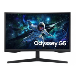 "68.6xm/27" (2560x1440) Samsung Odyssey G5 S27CG554EU 16:9 QHD 1ms 165Hz HDR10 HDMI DP Musta"