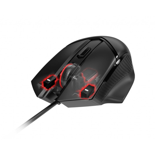 MSI Clutch GM20 Elite -pelihiiri Oikeakätinen USB-tyyppi A Optinen 6400 DPI