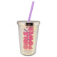 WOW GENERATION Timanttinen juomapullo 350ml pillillä , WOW00066