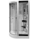 Höyrysuihkukaappi AMO-09914 Valkoinen Vasen Sauna 120x85x225 cm