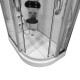 Höyrysuihkukaappi AMO-09914 Valkoinen Vasen Sauna 120x85x225 cm