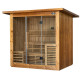 Kuiva pihasauna AMO-SS1320 kiukaalla 175x130x200cm kolminkertainen