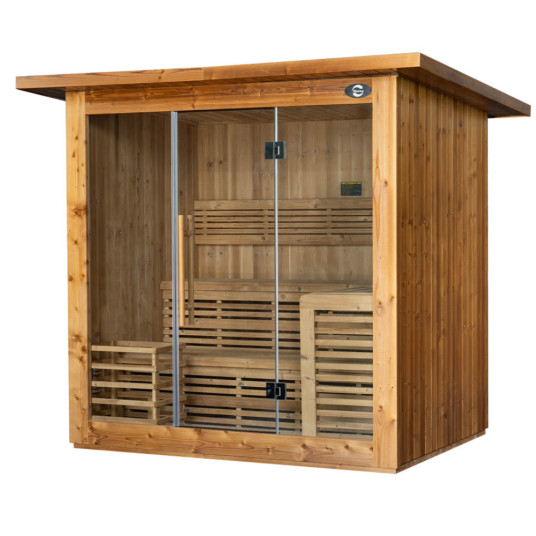 Kuiva pihasauna AMO-SS1320 kiukaalla 175x130x200cm kolminkertainen