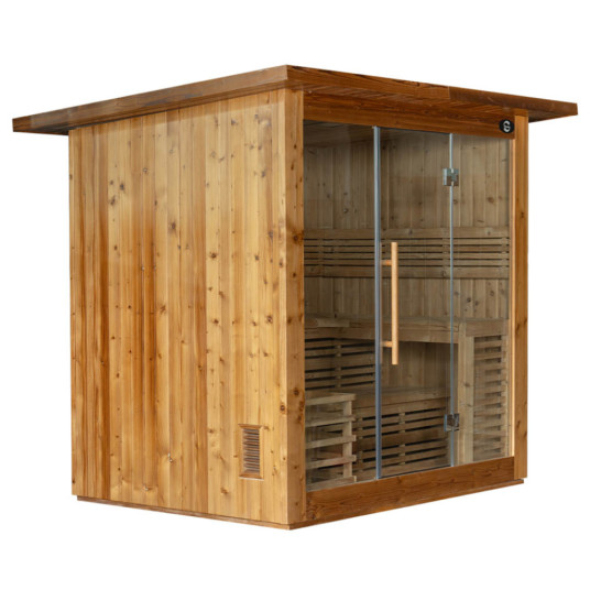 Kuiva pihasauna AMO-SS1320 kiukaalla 175x130x200cm kolminkertainen