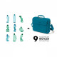 Kannettavan tietokoneen laukku D30919-RPET ECO BASE 14-15.6