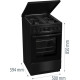 Kaasuliesi sähköuunilla Gorenje MEKS5141BM