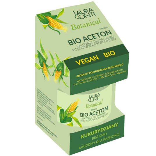 LAURA CONTI_Botanical corn vegetable kynsilakanpoistoaine Bio asetoni 50ml