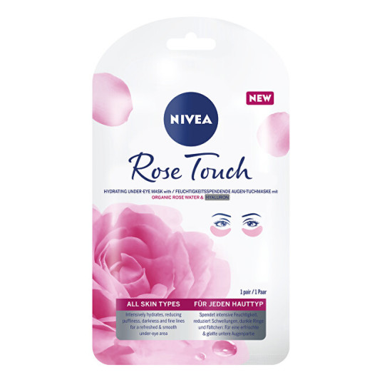 Nivea - (kosteuttava silmänaamio) Rose Touch -hyaluronihapponaamio