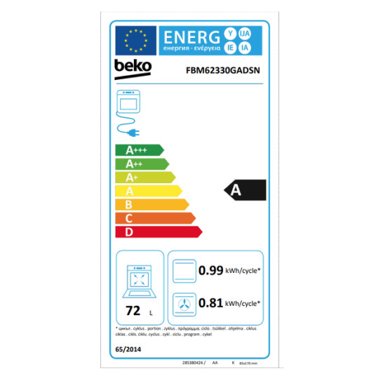 Liesi BEKO FBM62330GADSN