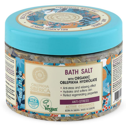 Natura Siberica Oblepikha Bath Salt Anti Stress 600g