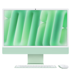 Apple iMac MWUE3D/A Vihreä - 61cm(24'') M4 8-ytiminen järjestelmäpiiri, 8-ytiminen näytönohjain, 16GB Ram, 256GB SSD-levyasema