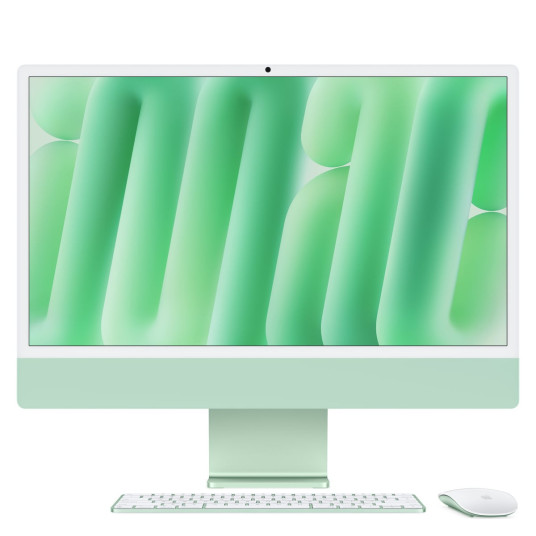 Apple iMac MWUE3D/A Vihreä - 61cm(24'') M4 8-ytiminen järjestelmäpiiri, 8-ytiminen näytönohjain, 16GB Ram, 256GB SSD-levyasema
