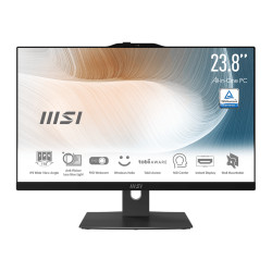MSI Modern AM242P 1M-1203DE All-in-One schwarz 23.8" (60,5cm) FHD Display, Intel Core i5-120U, 16GB RAM, 512GB M.2 SSD, Intel Grafik, Windows 11 Pro