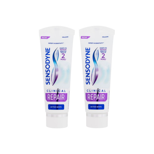 Toothpaste Sensodyne Clinical Repair Active White Duo, 2x75ml