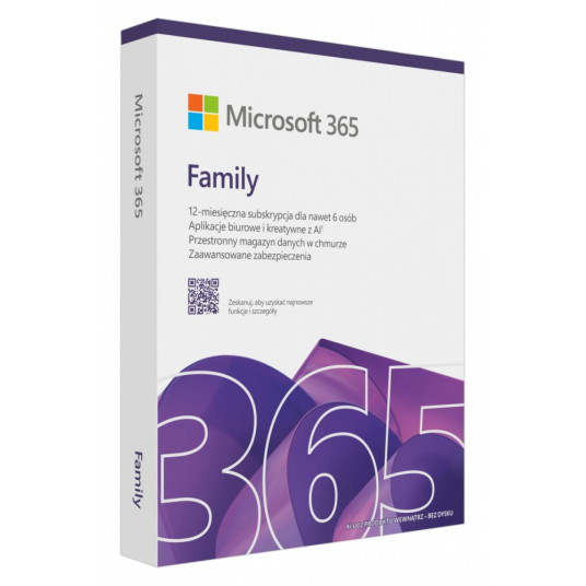 M365 Family PL 1Y 6U Win/Mac EP2-3238