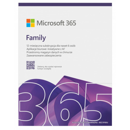 M365 Family PL 1Y 6U Win/Mac EP2-3238