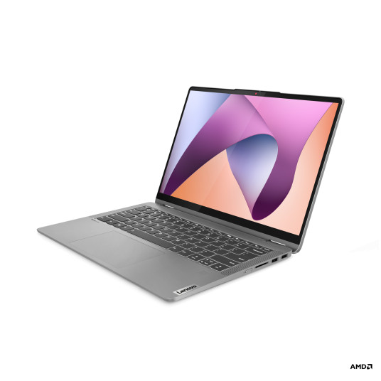 Kannettava tietokone Lenovo IdeaPad Flex 5 14ABR8, 14 WUXGA, AMD Ryzen 5, RAM 16GB, 512GB SSD, AMD Radeon Graphics, Windows 11 Home, Arctic Grey 82XX00CUGE