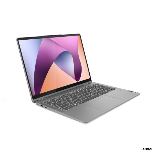 Kannettava tietokone Lenovo IdeaPad Flex 5 14ABR8, 14 WUXGA, AMD Ryzen 5, RAM 16GB, 512GB SSD, AMD Radeon Graphics, Windows 11 Home, Arctic Grey 82XX00CUGE