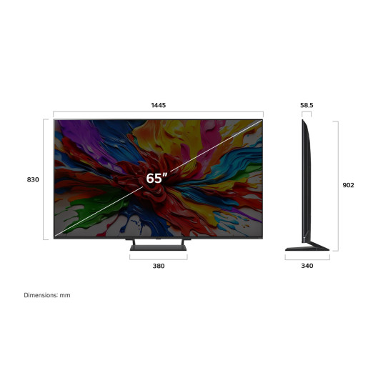 Televisio LG 65QNED93A6A 4K QLED MiniLED 65" Smart