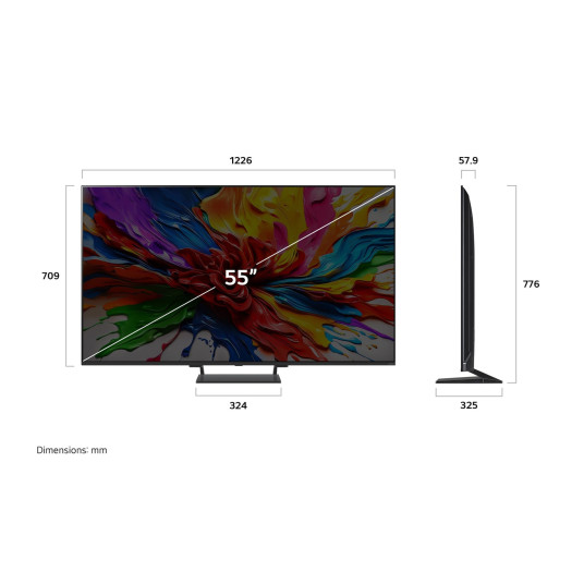 Televisio LG 55QNED93A6A 4K QLED MiniLED 55" Smart
