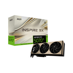 MSI GeForce RTX 5070 Ti 16G INSPIRE 3X OC PLUS | NVIDIA | 16 GB | GeForce RTX 5070 Ti | GDDR7 | HDMI-portit 1 | PCI Express Gen 5