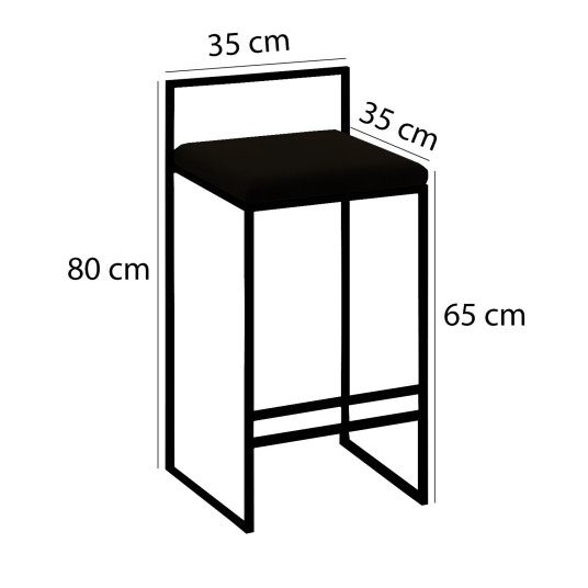 Bar Table & Stool Set (5 Pieces), Nordic, Grey Walnut Black, 100% MELAMINE COATED PARTICLE BOARD